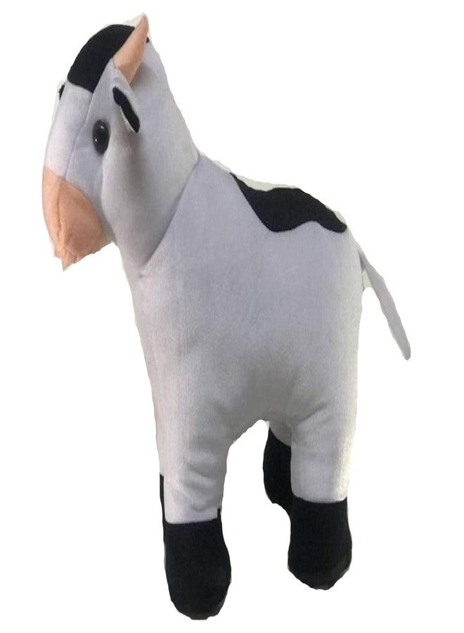 RVA Cow Soft Toys for Girl and Kids Wild Animal Stuffed Plush Toy Figure Jungle Cartoon Character Kids Playing Cute Toy Set Comfortable and Cute Softies (Black and White) (Size 30 cm) - Image 3
